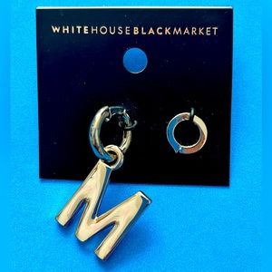 WHBM purse dangles ("M" and "live love sparkle")